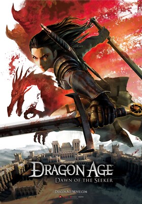 Dragon Age_ Dawn of the Seeker (2012)_0 Movie Filmposter Leinwand Iconic Design