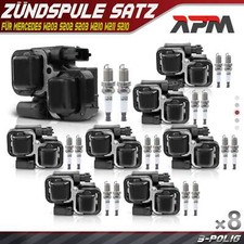 8x Z&uuml;ndspule +16x Z&uuml;ndkerze f&uuml;r Mercedes-Benz W203 S202 S203 W210 W211 S210 S211