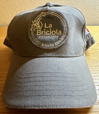 Dominican / Italian - La Briciola Santo Domingo-Milano Gray Adjustable Hat / Cap