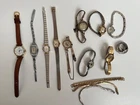 Set of 11 Various Vintage Lady's Wrist Watches Bulova Timex Hallmark Geneva