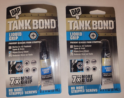 Lot of (2) DAP Tank Bond Liquid Grip .2fl Oz/6ml NEW