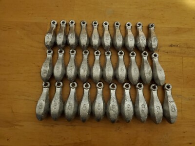 Bank Sinkers 5oz, 6oz, 8oz 10 each lead fishing weights