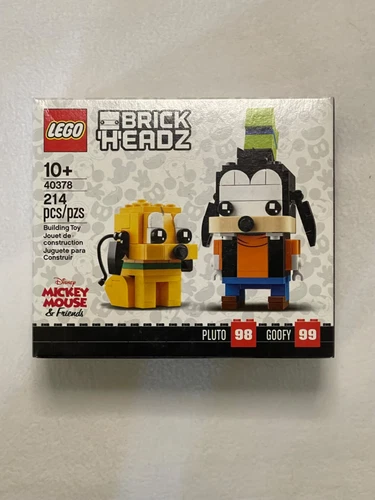 LEGO New 40378 BrickHeadz Disney Micky Mouse Friends Pluto Goofy 214 Pieces 10+