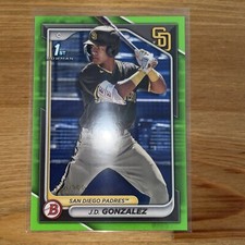 2024 Bowman - Prospects Green Border #BP-111 J.D. Gonzalez #/99 Padres