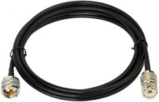 Cavo Jumper UHF PL259 Maschio a SO239 Femmina per Veicolo Radio CB Ham 10ft