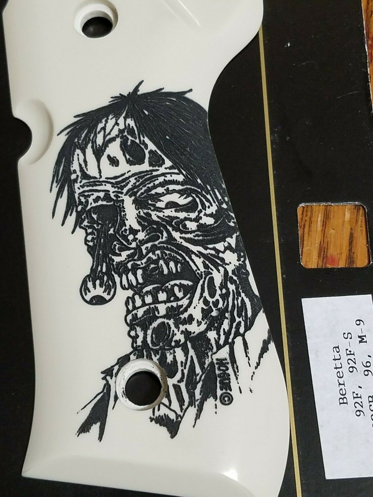 HOGUE COOL ZOMBIE GRIPS FOR BERETTA 92 96 & M9 92F 92FS 92SB PISTOLS