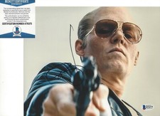 JOHNNY DEPP HAND SIGNED 'BLACK MASS WHITEY BULGER 8x10 MOVIE PHOTO BECKETT COA 