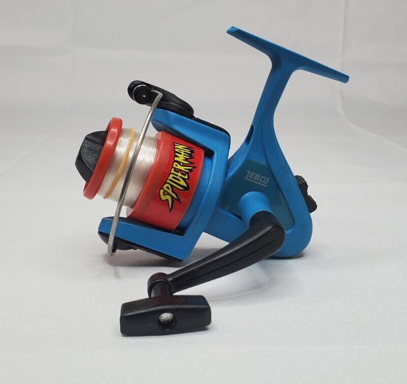 Vintage Spider Man Spinning Reel Zebco Fishing NOS KIDS