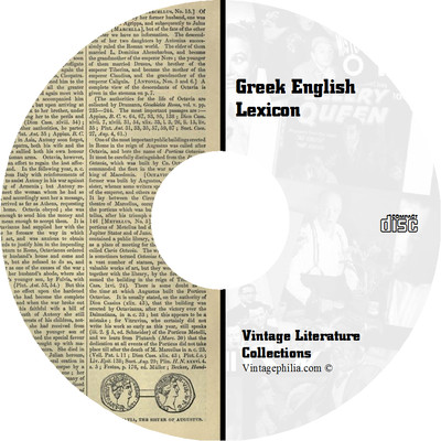 * GREEK ENGLISH LEXICON COLLECTION * 80 RARE BOOKS on DVD * GRAMMAR LINGUISTICS
