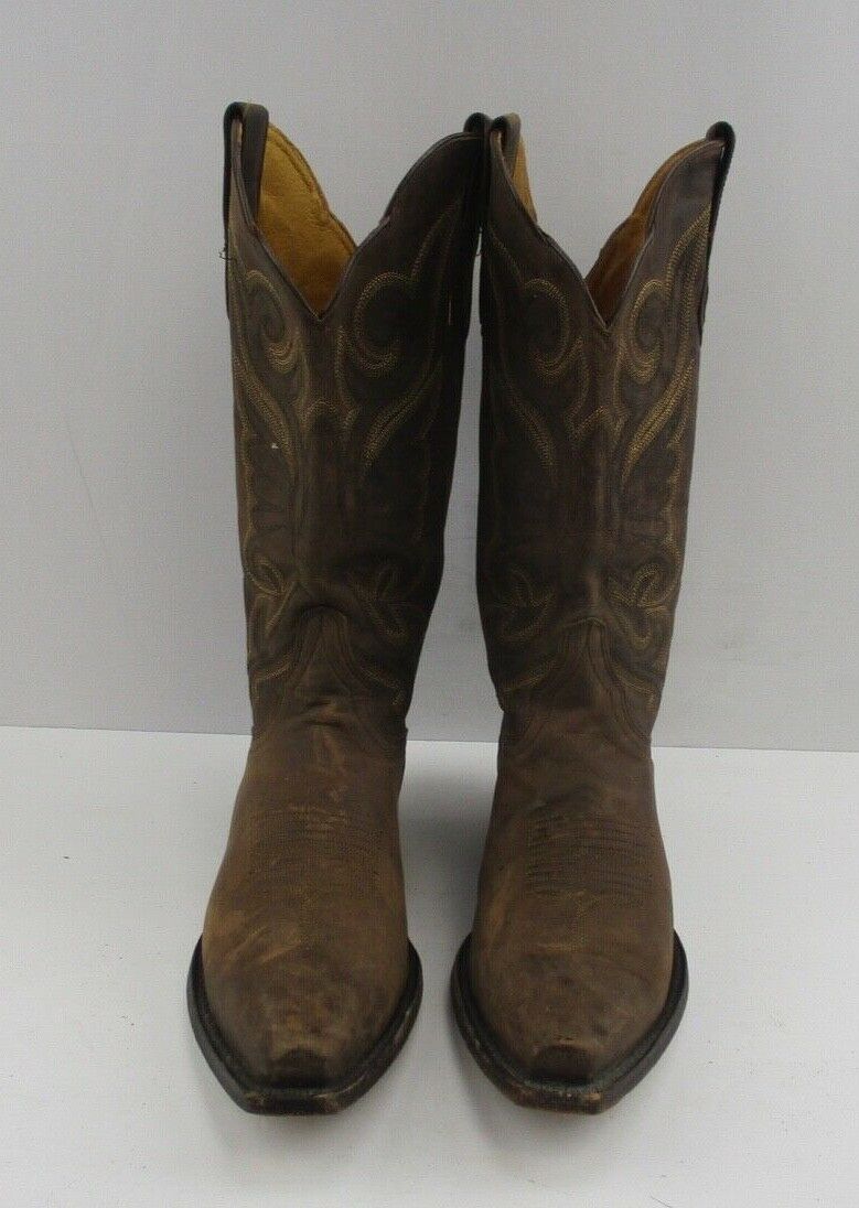 Ladies J.B Dillon Brown Leather Snip Toe Western Cowgirl Boots Size: 8.5 B Goedkoop goedkoop