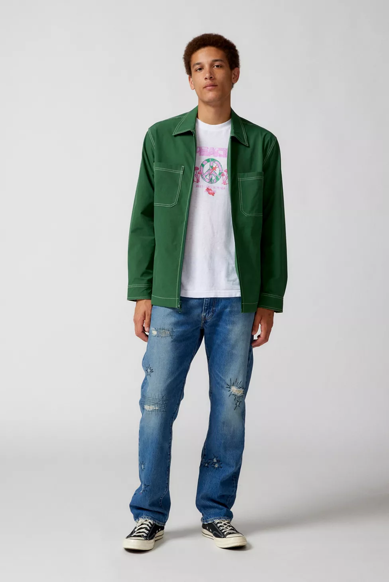 Levi's 505 Made In Japan Embroidered Regular Fit Jean 30x32 Levi's 505 Made In Japan Embroidered Regular Fit Jean 30x32