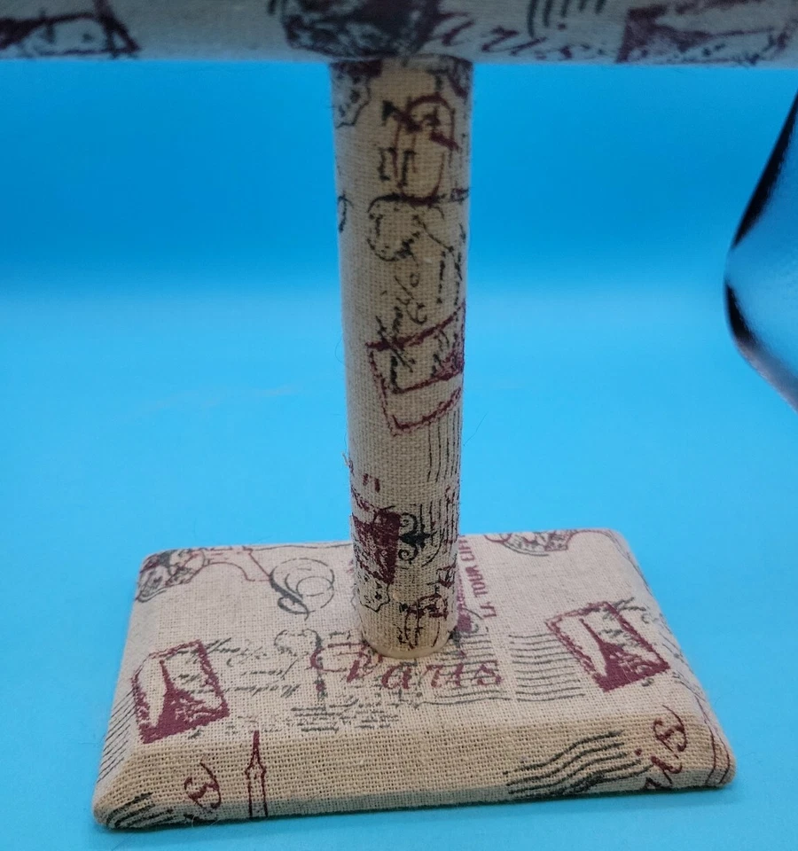 Single Bar Jewelry/Bracelet Stand 9"x7" Linen w France French Postcard Motif - Image 3 of 4