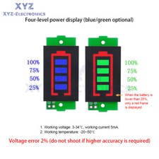 1S 2S 3S 4S 5S 6S 8S Lithium Battery Capacity Charge Indicator Module Tester