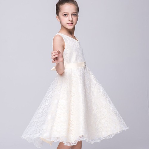 Vestido de fiesta de niña de las flores vestido de verano niños niñas línea A vestido ropa informal - Imagen 17 de 25