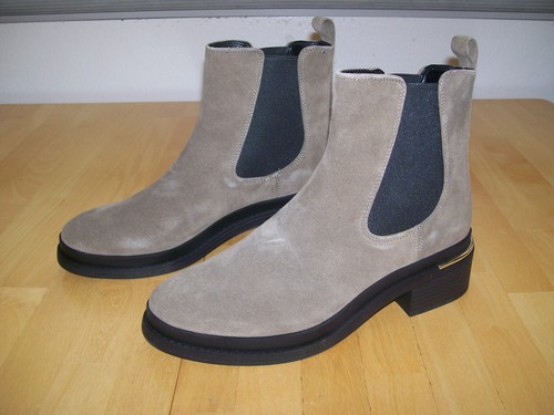 New in Box Kenneth Cole Levon 2.0 Welt Chelsea Dark Taupe Suede Ankle Boots 8.5 - Picture 4 of 14