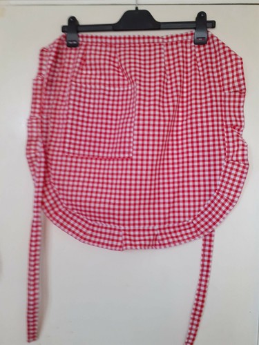Ladies waist apron / half apron with pocket and frill. Length 21" - Picture 18 of 45