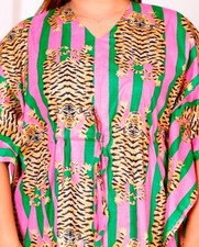 Beautiful Indian 100 Cotton Kaftan Hand Block Caftan Beach Wear Night Maxi Gown