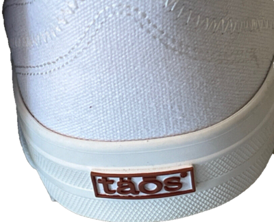 Taos Men’s Size 10.5 White Lace Up Canvas Sneakers Trainers Running Shoes Taos Men main image 2