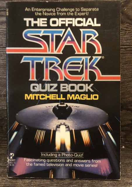 The Official Star Trek Quiz Book By Mitchell Maglio 1985 Trade Paperback For Sale Online Ebay