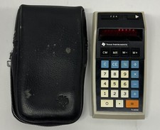 Vintage Texas Instruments TI-2550 Calculator w/ Case Tested No Plug Battery Only
