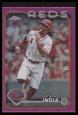 2024 Topps Chrome #185 Jonathan India Pink Refractor
