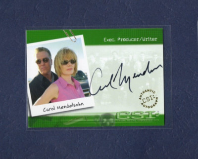 CSI Carol Mendelsohn , Exec producer / Writer autograph card