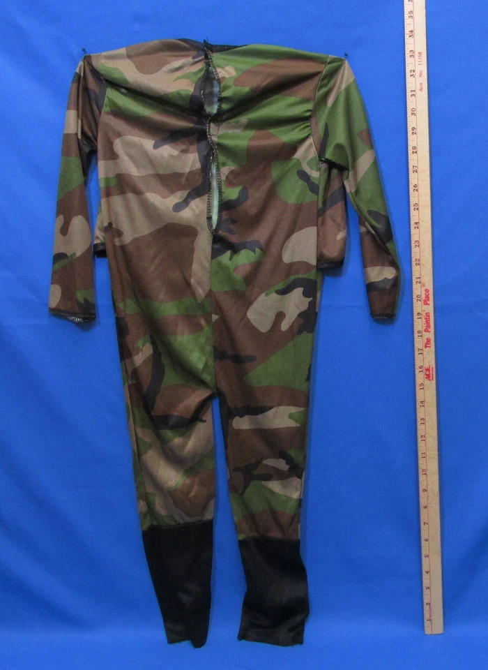 Halloween Costume Jumpsuit Soldier GI Joe USA Army Camo Camouflage S/M 1 Piece - Image 3 of 3