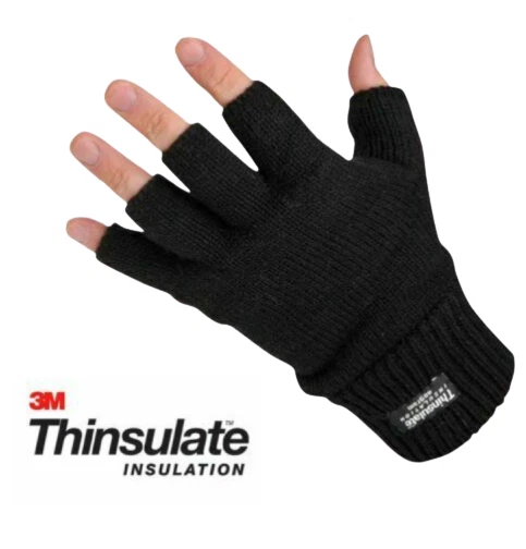 Mens thermal sales fingerless gloves