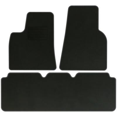 Veloursfußmatten für Tesla S Bj. 2012 - 2021 Automatten Neu Passend BASIC 3-tlg.
