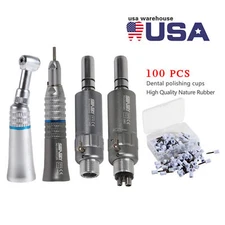 NSK Style Dental Slow Low Speed Handpiece Contra Angle Straight Motor 2/4Hole OR