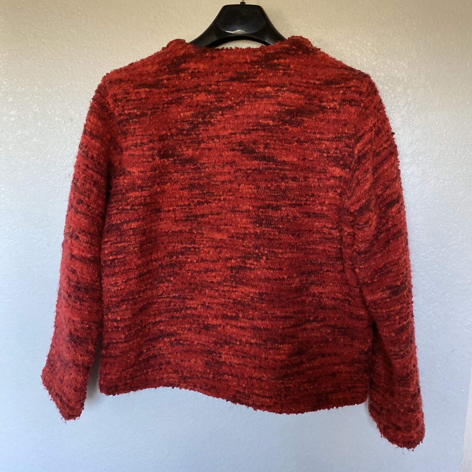 Chico's Design Multi-Red Open Front Poly/Wool/Acr… - image 8