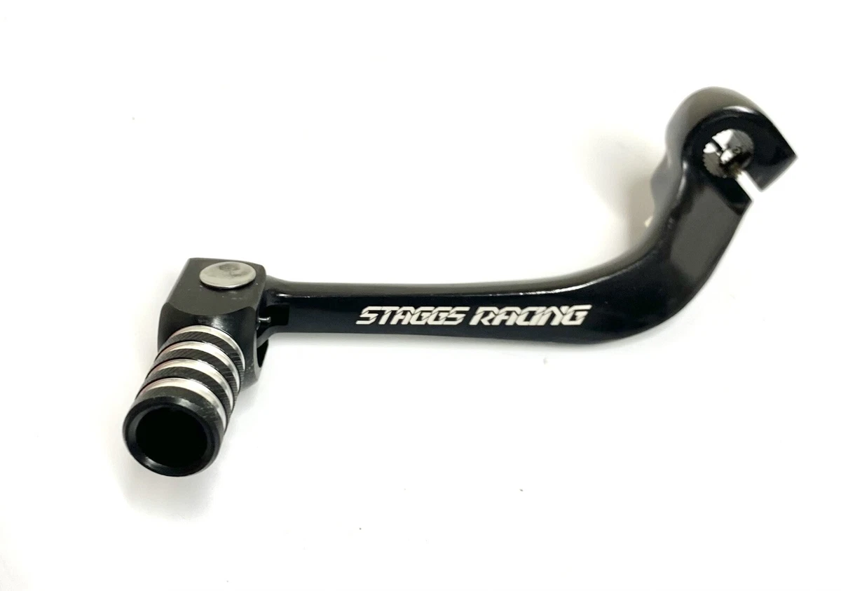 Tusk Folding Shift Lever For Yamaha TTR125E, TTR125L, TTR125LE – Black/Blue Tip - View #3