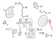 LEXUS LX J200 Bremsscheibe vorne 4351260180 43512-60180 NEU ORIGINAL