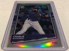 2020 Donruss Optic Baseball Charlie Blackmon Colorado Rockies Holo Prizm #99