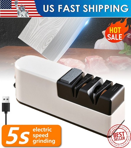 5-in-1 Electric Knife Sharpener 3 Stage Chef Knife for Quick Sharpening System