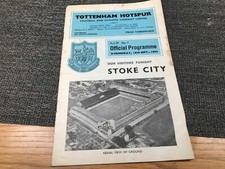 Tottenham H V Stoke City Programme 16th September 1964