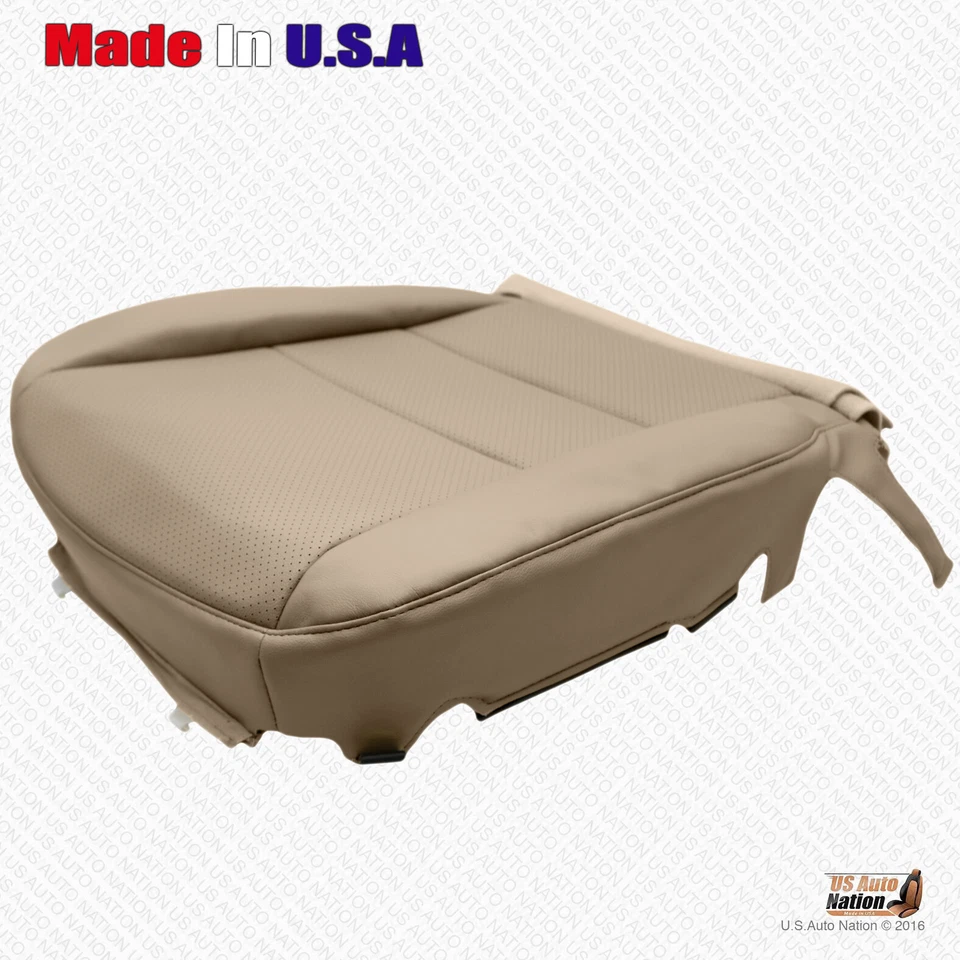 Para Acura RL 2005-2008 parte inferior de conductor y pasajero cubierta de cuero perforado tostado Foto 3 de 4