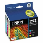 Genuine Epson 252 Tri Color Ink Cartridges Cyan Magenta Yellow New Exp 4/27