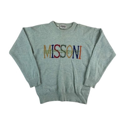 Missoni Sport 90s Spellout Woll- Sweatshirt - Medium