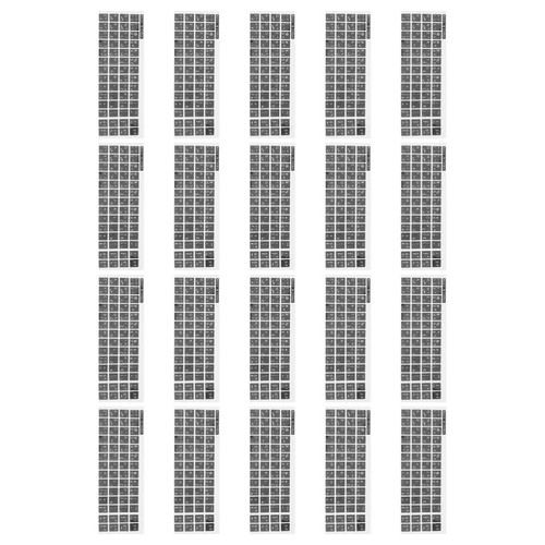 20 Sheets Computer Keyboard Stickers Glossy Arabic Keyboard Stickers Arabic - 第 9/12 張圖片