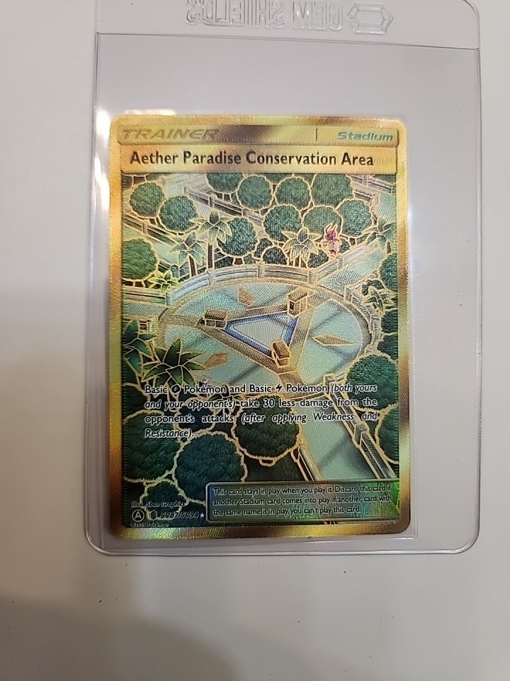 2019 Pokemon Sun&Moon Hidden Fates SV87 Aether Paradise Conservation Area