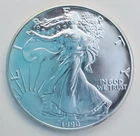 1990 Uncirculated American Silver Eagle One Ounce Coin, low mintage