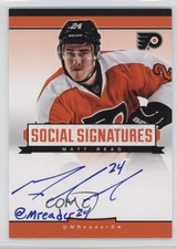 2013-14 Totally Certified Social Signatures Matt Read #SS-RD Auto 2a8