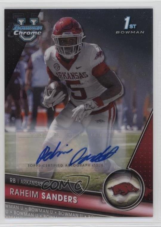 2023 Bowman U Chrome Chrome Prospect Auto Raheim Sanders #24 Auto 1b0z