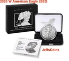 2025 W AMERICAN EAGLE SILVER Dollar UNC West Point US Mint 1oz .999 25EG BOX Cer