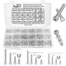900 Pcs M2 M2.5 M3 Screws Bolts Nuts Washers ...