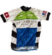Voler Bicycle Jersey Full Zip Size Small Club Fit USA Made Sonehaus Cycling Club