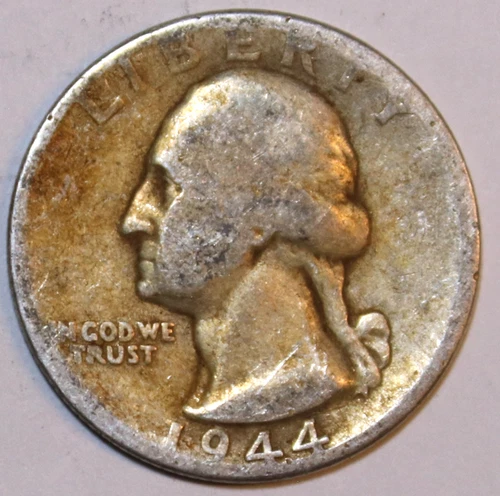 1944-P Washington Quarter - 90% Silver - Very Good - #0990EA