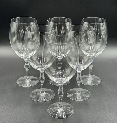 Set of (6) Orrefors Sweden BALANS Iced Beverage Tea Water 9.125'' Glasses, Signed