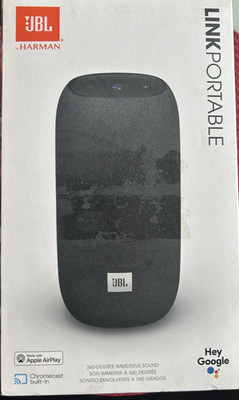 JBL Link Smart Portable Wi-Fi and Bluetooth Speaker Black . No international